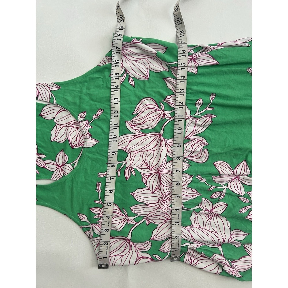 Cabi The Weekend Dress Green Floral Midi/Maxi Dress Size M Boho Poppy Casual - Picture 8 of 8